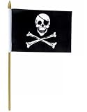 Pirate - Jolly Roger - Flag 12x18 inch Stick Flag