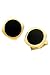 Solid 14K Gold and Onyx Diamond Shaped Stud Set (4)