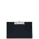 MAUL - Porte-bloc avec couverture en plastique, format A3, noir, plaque en carton plastifié, pince plate nickelée, ouverture de la pince