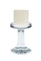 Reed & Barton Crystal Soho Candlestick W/ Pillar Candle