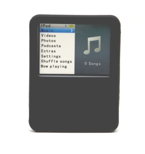 G&BL Silikontasche f&uuml;r iPod Nano der 3. Generation schwarz
