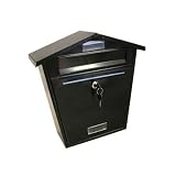 Black Post Box, Letter Box, Mailbox