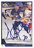 Tom Tilley, St. Louis Blues, 1993 Upper Deck Autographed Card