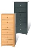 Sonoma 6 Drawer Chest in Black Finish