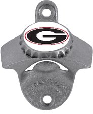 Georgia Bulldogs Wall Mount Beer Bottle Opener NCAA College Athletics - Fan Shop Merchandise