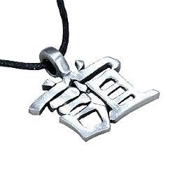 Chinese Friendship Symbol Pewter Pendant Necklace
