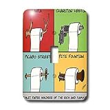 Londons Times Funny Music Cartoons - Toilet Paper Holders Of The Rich And Famous - Light Switch Covers - single toggle switch