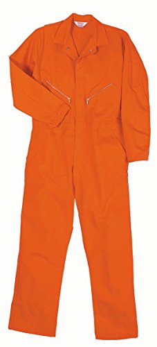 Walls Work Men's Long Sleeve Twill Coverall, Orange, 34/Regular