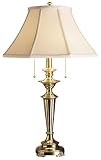 Classic Brass and Sand Shade Table Lamp