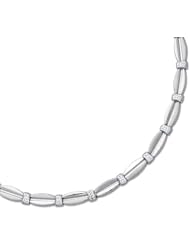 7.25" 14K White Gold 6.9mm (1/4") Alternate Open Like Oval Textured Polished & Rectangular Shape Diamond Cut Fancy Bracelet w/ Pear Shape Clasp