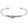 Sterling Silver Knot Cuff Bracelet
