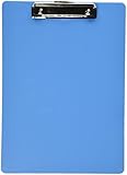 Officemate OIC Plastic Clipboard, Letter Size, Arctic Blue (83048)