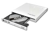 USB 2.0 Klavierlack Weiß externes Blu-ray Combo Laufwerk DVD Brenner Slim für HP Dell Apple IBM Sony Toshiba Acer Asus Fujitsu usw.