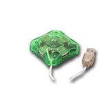 4 Port Hi-Speed Ultra Slim USB Mini HUB - GREEN