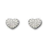 Swarovski Heart Pierced Earrings