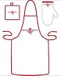 Houston Rockets Grilling Apron Set - Basketball Sports Merchandise