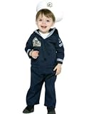 Infant 12-24 Months - Join the Navy and See the World in the Realistic looking Uniform, complete with the Navy goat mascot on the patch
