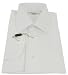 Mens Luciano Barbera Solid White Barrel Cuff Dress Shirt - Size 17.5 (EUR 44) - 34/35