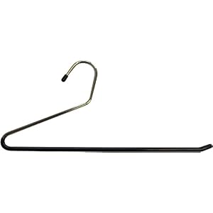 H & L Russel Ltd Trouser Hangers in Chrome with Non-Slip Bars, Set of 3, Adult Size