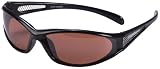 Select-A-Vision Coppertone High Performance Sunglass, Black WRAP, Amber Lens