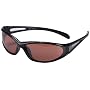 Select-A-Vision Coppertone  High Performance Sunglass, Black WRAP, Amber Lens