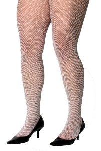 Fishnet Pantyhose Standard White Adult