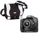 PENTAX K200D + SMC DA 18-55mm f/3.5-5.6 AL Lens + Battery Grip + Carry-all