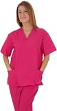 Womens Scrub Set Two Pocket Top with Four Pocket Pant (12 Colors, XS-3X)