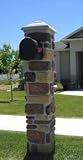 Pre - Formed Mailbox Pillar Calico - B00198W62W