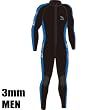 IST 3mm Nylon II reversible jumpsuit with front zip - Men