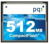 PQI 512MB Compact Flash Compactflash CF Memory Card 512 MB