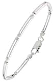 Sterling Silver Italian Binario ( BAR ) Bracelet 7