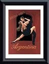 Art Poster Metal Framed Print - Argentina - Artist: David Marrocco- Poster Size: 7 X 5