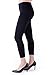 Jacqueline New York, One Size Fits All Quarter Cut Seamless Leggings (Black)