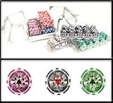 600 Ct High Roller Acrylic Poker Chip Set with 6 Clear Chip Trays