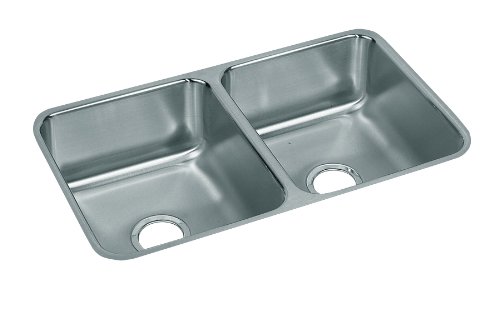 Elkay ELUH3118 Gourmet Lustertone Undermount Sink, Stainless Steel