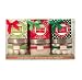 3 Individual Christmas Bath Set Gifts with Reusable Glass Vanity Jar