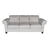 Carolina Cottage 70-Inch Tyler Sofa with Tyler Navy Fabric and Bun Feet