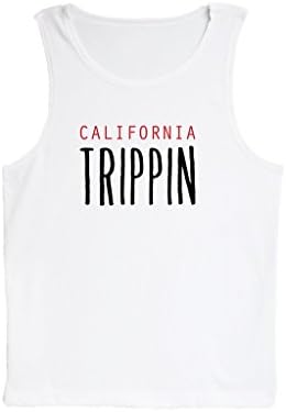 Poly Cotton Tank Top California Tripping Party Naked Designed by TTG