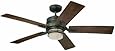 Emerson Ceiling Fans CF880VS Amhurst Indoor Ceiling Fan With Light And Wall Control, 54-Inch Blades, Vintage Steel Finish