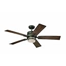 Emerson Ceiling Fans CF880VS Amhurst Indoor Ceiling Fan With Light And Wall Control, 54-Inch Blades, Vintage Steel Finish