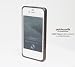 PATCHWORKS アルミ×ウッドバンパーケース Alloy X Wood Bumper for iPhone 4/4S - Titanium×Ebony P-5002
