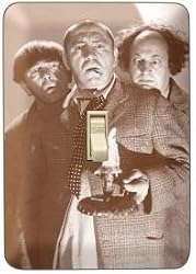 The Three Stooges Candle Light Metal Switch Plate Cover