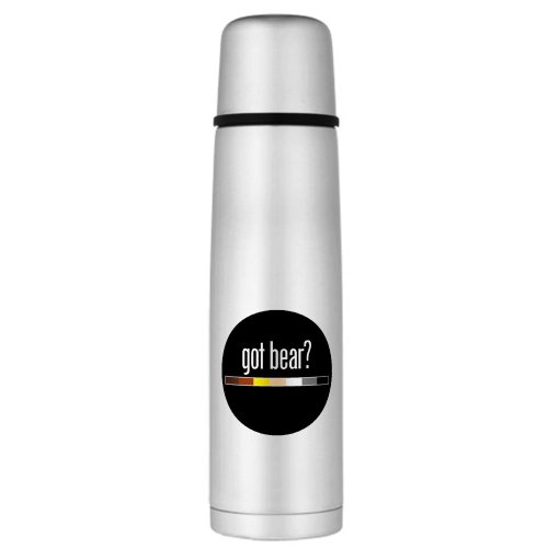 Large Thermos Bottle Got Bear Gay Pride Flag