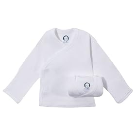 Gerber Long Sleeve T-Shirt 0-3M 2pk-White