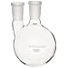 Chemglass CG-1518-06 Glass 500mL Round Heavy Wall 2 Neck Bottom Boiling Flask with 24/40 Standard Taper Outer Joint