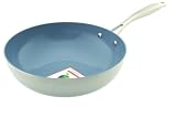 from Greenpan Greenpan Triply Stainless Open Stir Fry / Wok, Stockholm, 30 cm (Model CW0000598)