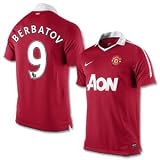 10-11 Man Utd Home Jersey + Berbatov 9-L