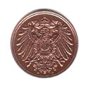 1905-A German Empire Pfennig Coin KM#10