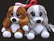 Sad Sam & Honey Plush Keychain Set (2 pcs set)